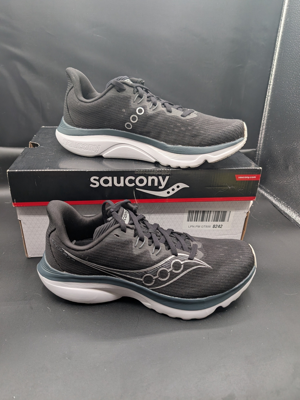 Saucony Men’s Black Running Shoes - Lightweight Cushioning